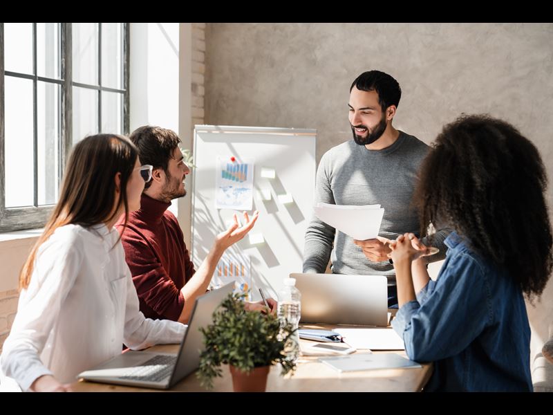 Employees In A Meeting