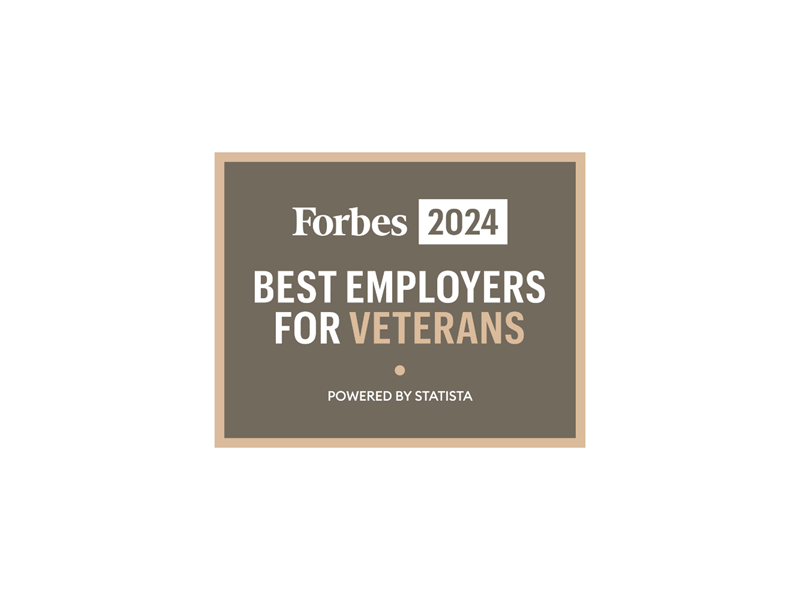 Logo For Forbes Best Employers For Veterans