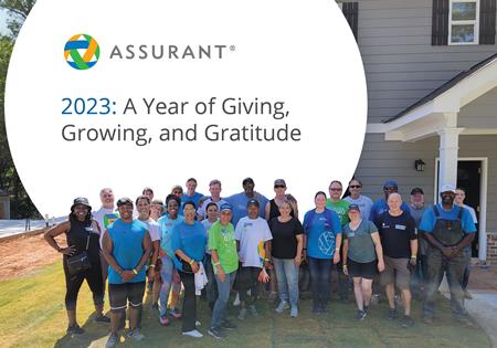 Assurant Blog Header Image: 2023 - A Year of Giving, Growing, and Gratitude