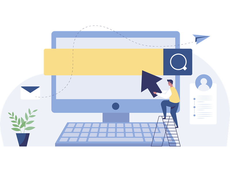 Looking For New Job, Employment, Career Or Job Search Illustration