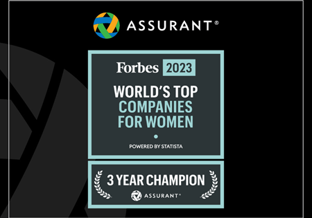 Assurant Blog Header Image: World's Top Companies for Women (3 Year Champion)